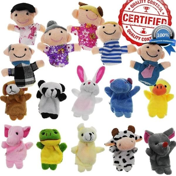Yabber Finger Puppet Set - The Original 16 Pack Full Set 10