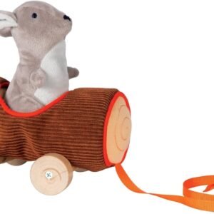 Manhattan Toy Camp Acorn Soft Log and Bunny Baby Pull Toy