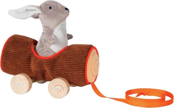 Manhattan Toy Camp Acorn Soft Log and Bunny Baby Pull Toy
