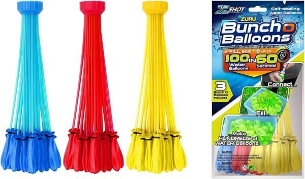 ZURU Self Sealing Water Balloons 100 pcs Assorted Colors Kit
