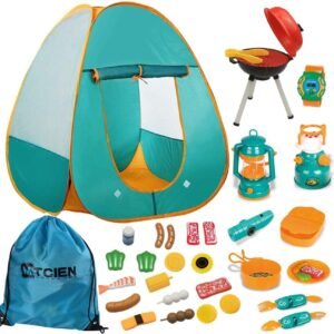 Mitcien Kids Camping Gear Set with Pop Up Play Tent for Kids