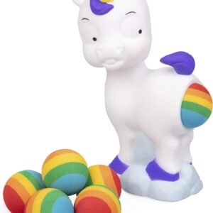 Hog Wild Pooping Unicorn Popper Toy - Shoot Foam Balls Up to