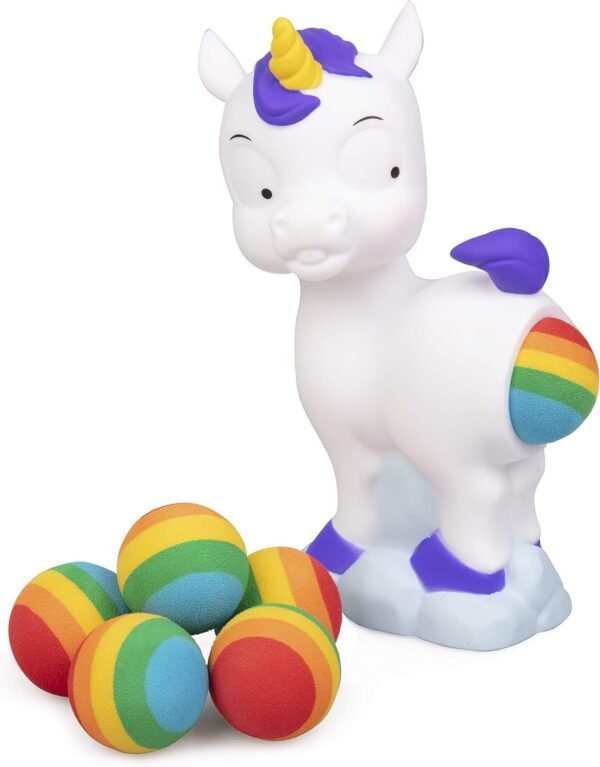Hog Wild Pooping Unicorn Popper Toy - Shoot Foam Balls Up to