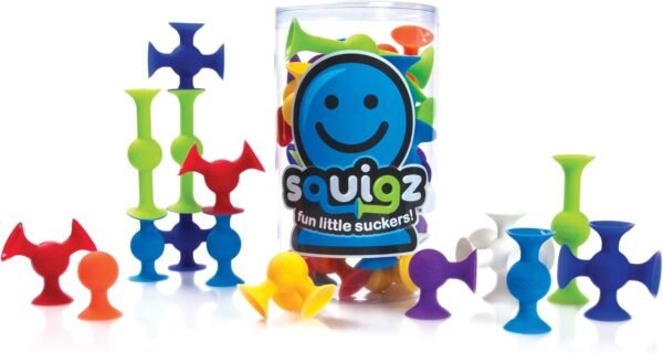 Fat Brain Toys Squigz Starter Set, 24 Piece Kit Toy