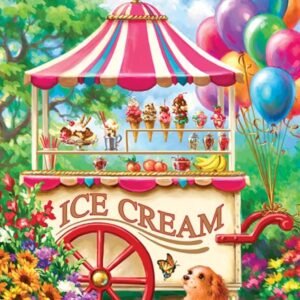 SUNSOUT INC Ice Cream Cart 100 pc Jigsaw Puzzle Kit