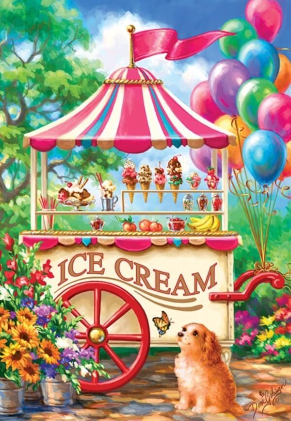 SUNSOUT INC Ice Cream Cart 100 pc Jigsaw Puzzle Kit