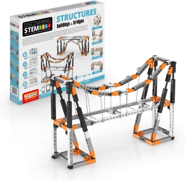 Engino Discovering STEM Structures Constructions & Bridges 9 Working Models Illustrated Instruction
