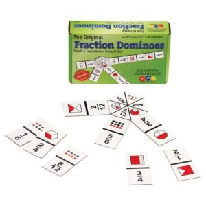 Learning Advantage The Original Fraction Dominoes - in Home Learning Fraction Game
