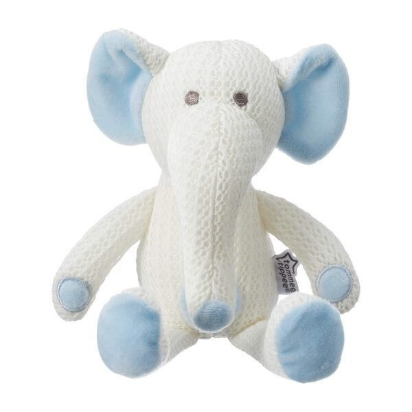 Tommee Tippee Hypoallergenic Stuffed Animal Breathable Toy, Machine Washable, Eddy the Elephant,
