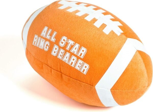 Plush All Star Ring Bearer Football Thank You Wedding Gift