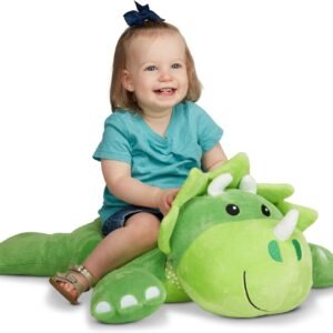 Melissa & Doug Cuddle Dinosaur Jumbo Plush Stuffed Animal with Activity Card