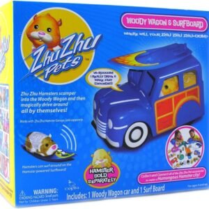 Zhu Zhu Pets Hamster Deluxe Accessories Woody Wagon & Surfboard