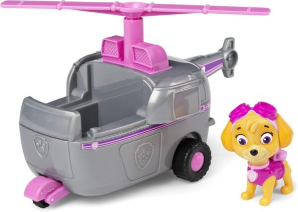 Paw Patrol, Skyes Helicopter Vehicle with Collectible Figure, for Kids Aged 3