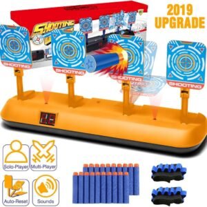 Snorain Gun Targets,Electronic Scoring Auto Reset Shooting Digital Target for Nerf Guns