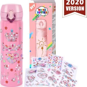YOFUN Create Your Water Bottle with Tons of Rhinestone Gem Stickers -