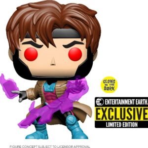 Pop Exclusive X-Men Gambit Glow-in-The-Dark Vinyl Figure Kit Toy Fun