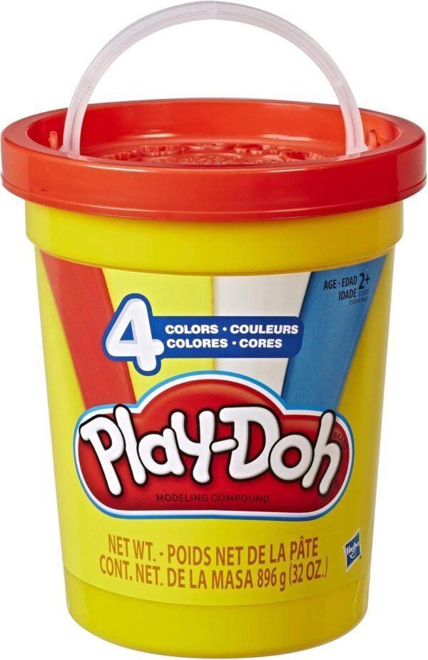 Play-Doh 2-Lb. Bulk Super Can of Non-Toxic Modeling Compound with 4 Classic