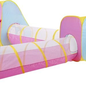 GOJOOASIS 4pcs Baby Tunnel and Tent Pop Up Kids Play Tent w/