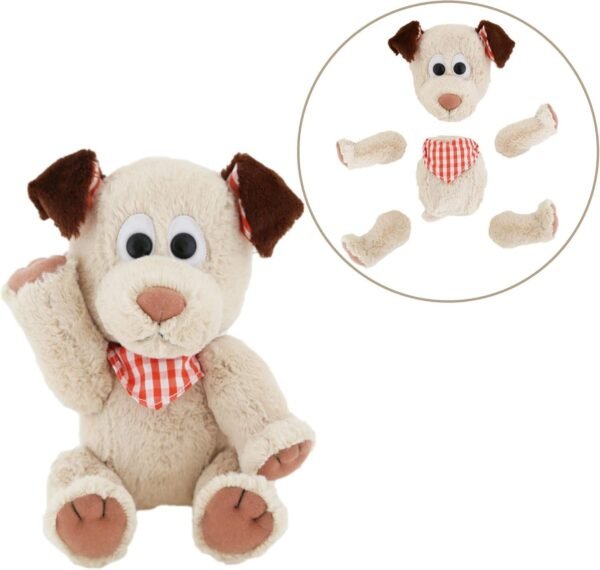 Animoodles Magnetic Parker Dog Stuffed Animal Plush, 7.5 Kit Toy