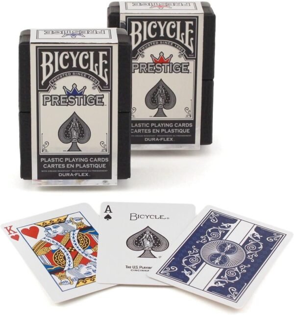 Bicycle Prestige Plastic Playing Cards Pack of 2 Kit Toy
