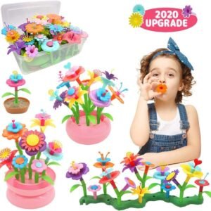 Byserten Flower Garden Building Toys for Girls STEM Flower Stacking Gardening Preschool