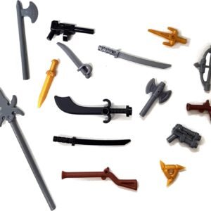 LEGO Minifigure Parts Weapons Accessories 15 Parts Kit Toy Fun