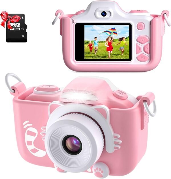 ShinePick Kids Camera, Kids Digital Camera 16MP HD 2.0 Inch Screen Selfie