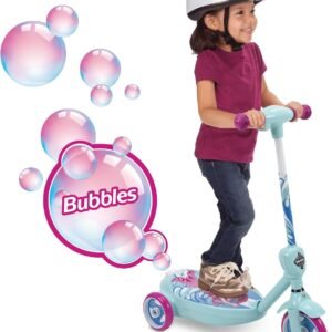 Huffy 6V 2 in 1 Bubble Scooter Mermaid Girls Toy