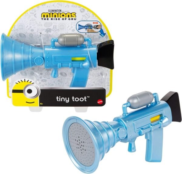 Minions Tiny Toot, Small Fart Firing Blaster Toy with Toot Sound for