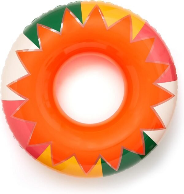 ban.do Float On Giant Colorful Inner Tube Float for Beach/Pool, Sunburst