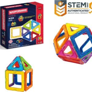 Magformers Basic Set 14-pieces Magnetic Building Blocks, Educational Magnetic Tiles Kit ,