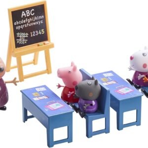 Peppa Pig Classroom Playset Kit Toy Fun Kids Pack Set