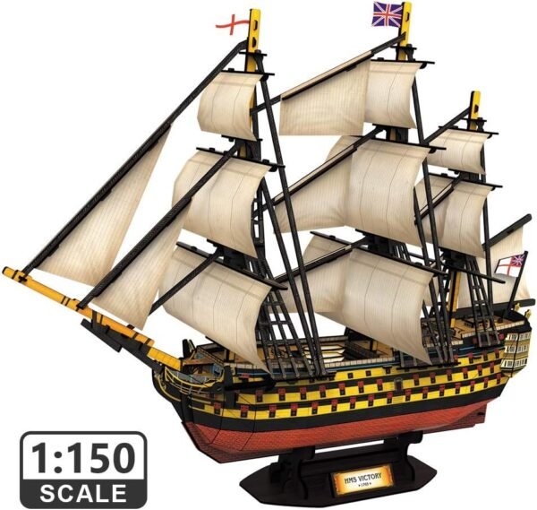 CubicFun 3D Puzzles Large HMS Victory Vessel Ship Sailboat Model Kits for