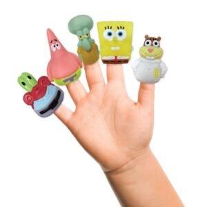 Nickelodeon Spongebob Finger Puppets - Party Favors, Educational, Classroom Rewards, Bath Toys
