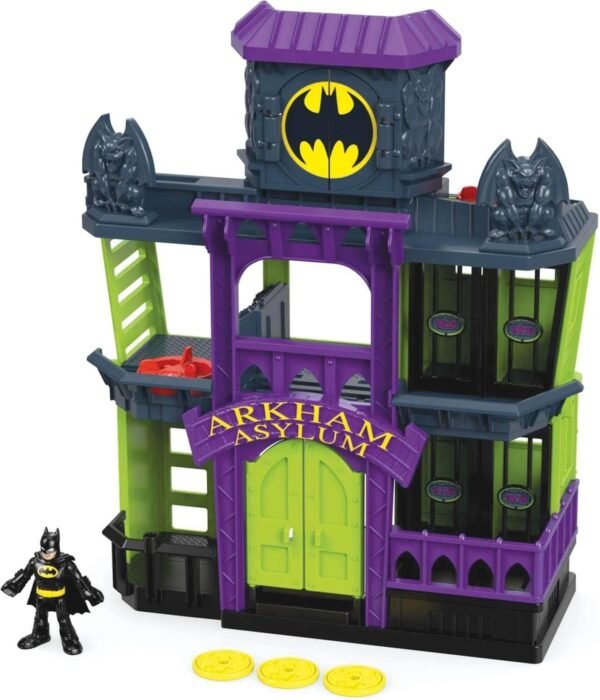 Fisher-Price Imaginext DC Super Friends, Arkham Asylum Kit Toy Fun