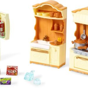 Calico Critters Kitchen Play Set Kit Toy Fun Kids Pack