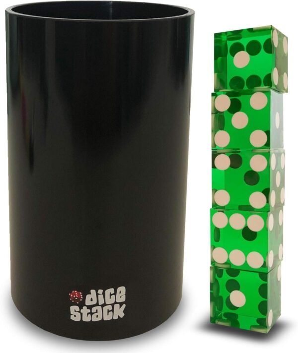 Dice Stacking Cup Set - Professional Straight Cups with 5 Razor Edges