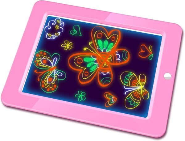 Hzran Crazy Disco Neon Light Up Glow Board-Drawing Magic Board - Writing