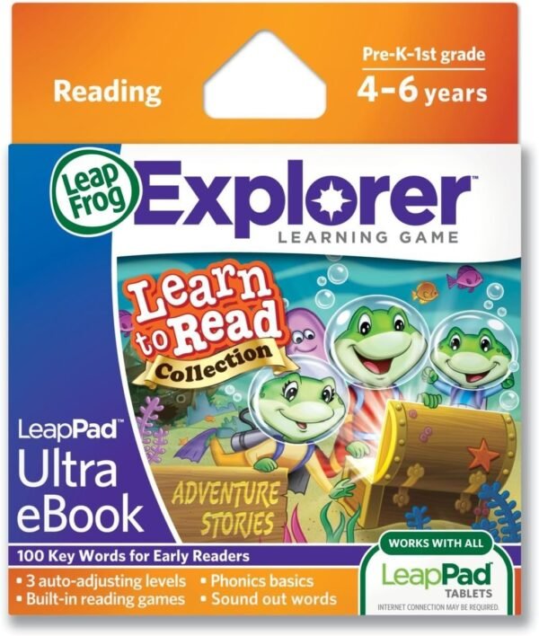 LeapFrog LeapPad Ultra eBook Learn to Read Collection Adventure Stories works with