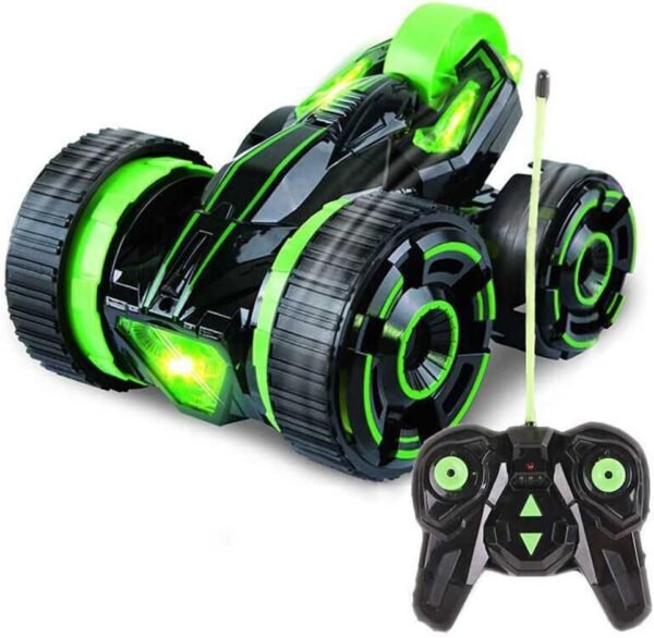 SZJJX Stunt RC Car Five Wheels Remote Control Car Vehicle with LED