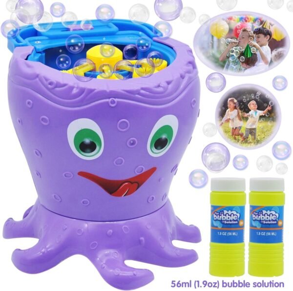 JOYIN Bubble Machine Octopus Bubble Maker Automatic Bubble Blower 1000+ Bubbles Per