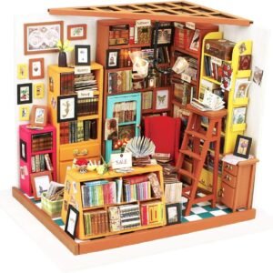 Hands Craft, DIY Miniature Dollhouse Kit with LED Build Your Own Wooden