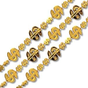 Dollar Sign Bling Necklace Pack of 12 Kit Toy Fun