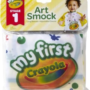 Crayola Art Smock for Toddlers, Painting Apron, Waterproof Bib, Age 12 Months