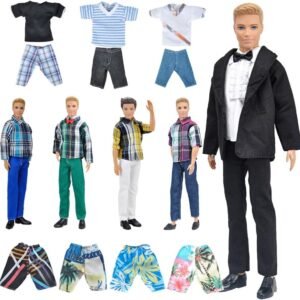 E-TING Lot 10 Items = 5 Sets Fashion Casual Wear Clothes/Outfit with