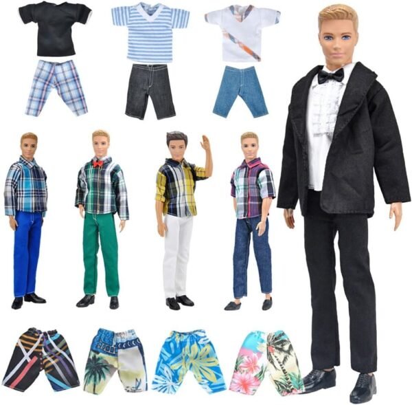 E-TING Lot 10 Items = 5 Sets Fashion Casual Wear Clothes/Outfit with