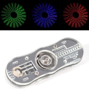 DDIY Rotating Fingertip Gyroscope Flowing LED Lamp Kit DIY Electronic Soldering Practice