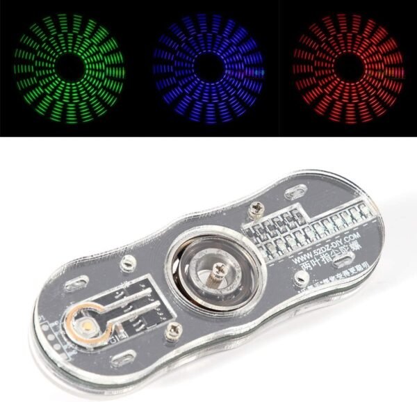 DDIY Rotating Fingertip Gyroscope Flowing LED Lamp Kit DIY Electronic Soldering Practice