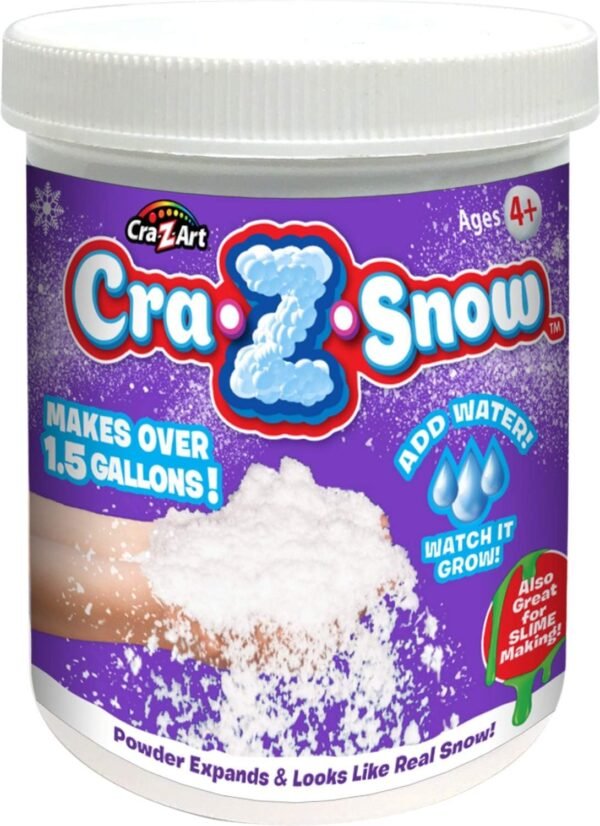 Cra-Z-Art Snow 3.5 oz Jar Kit Toy Fun Kids Pack