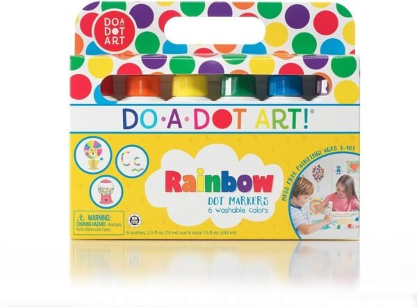 Do A Dot Art Markers 6-Pack Rainbow Washable Paint Markers, The Original